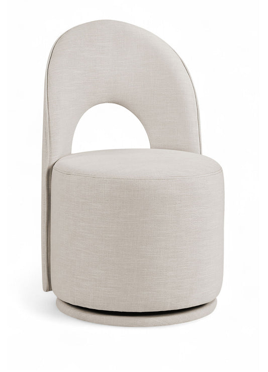 Cirelle - Linen Textured Performance Fabric Dining Chair (Set of 2)