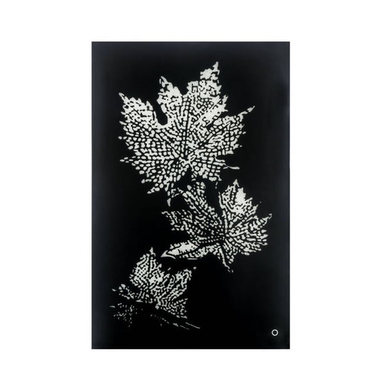 Talisha - 55" Wall Art With LED - Smoky Glass & Faux Crystal