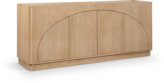 Everson - Oak Veneer And Solid Wood Sideboard/Buffet - Natural