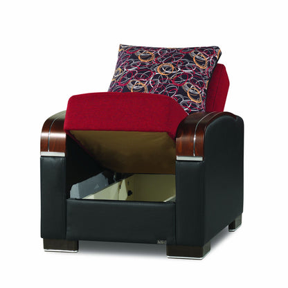 Ottomanson Mobimax - Upholstered Convertible Armchair With Storage