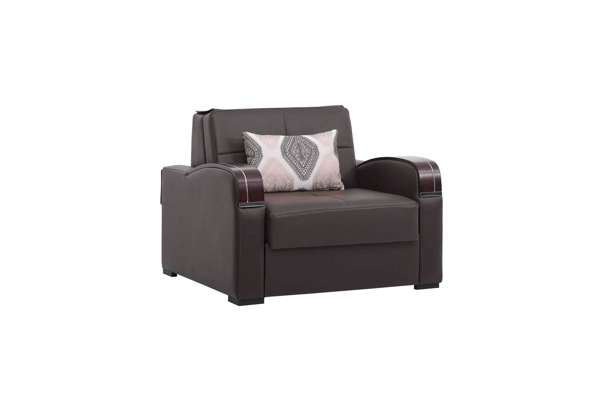 Ottomanson Sleep Plus - Upholstered Convertible Armchair With Storage