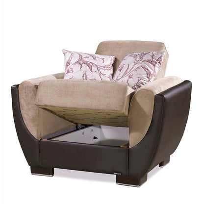 Ottomanson Armada Air - Upholstered Convertible Armchair With Storage