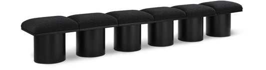 Pavilion - 6 Piece Modular Bench With Black Base