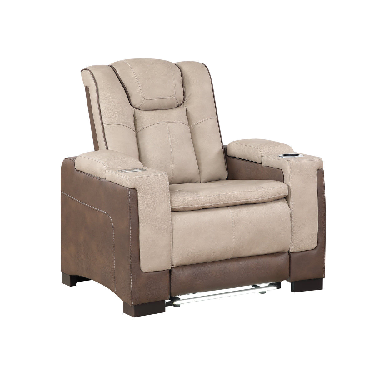 bruno brown recliner — product detail 2.