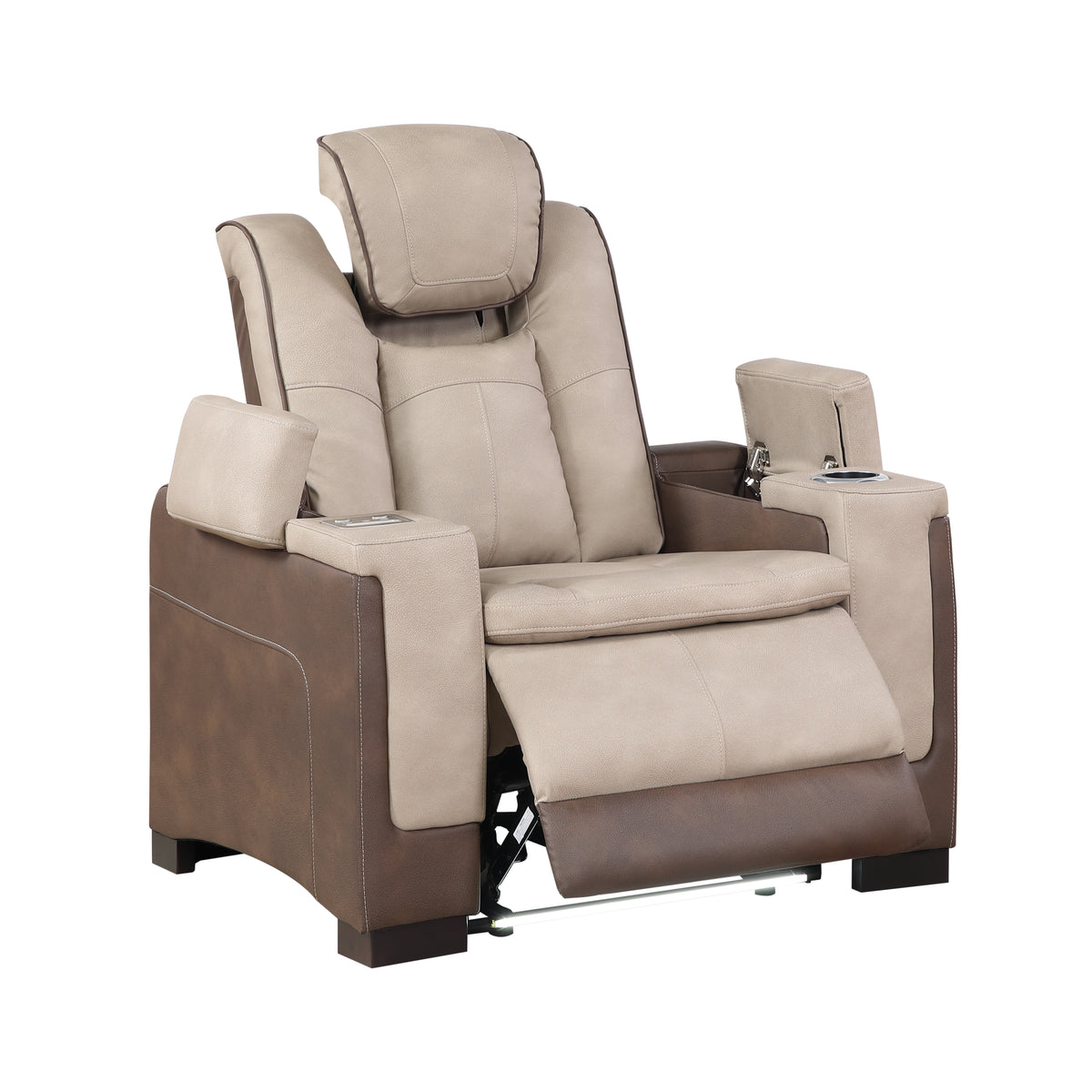 bruno brown recliner — product detail 5.