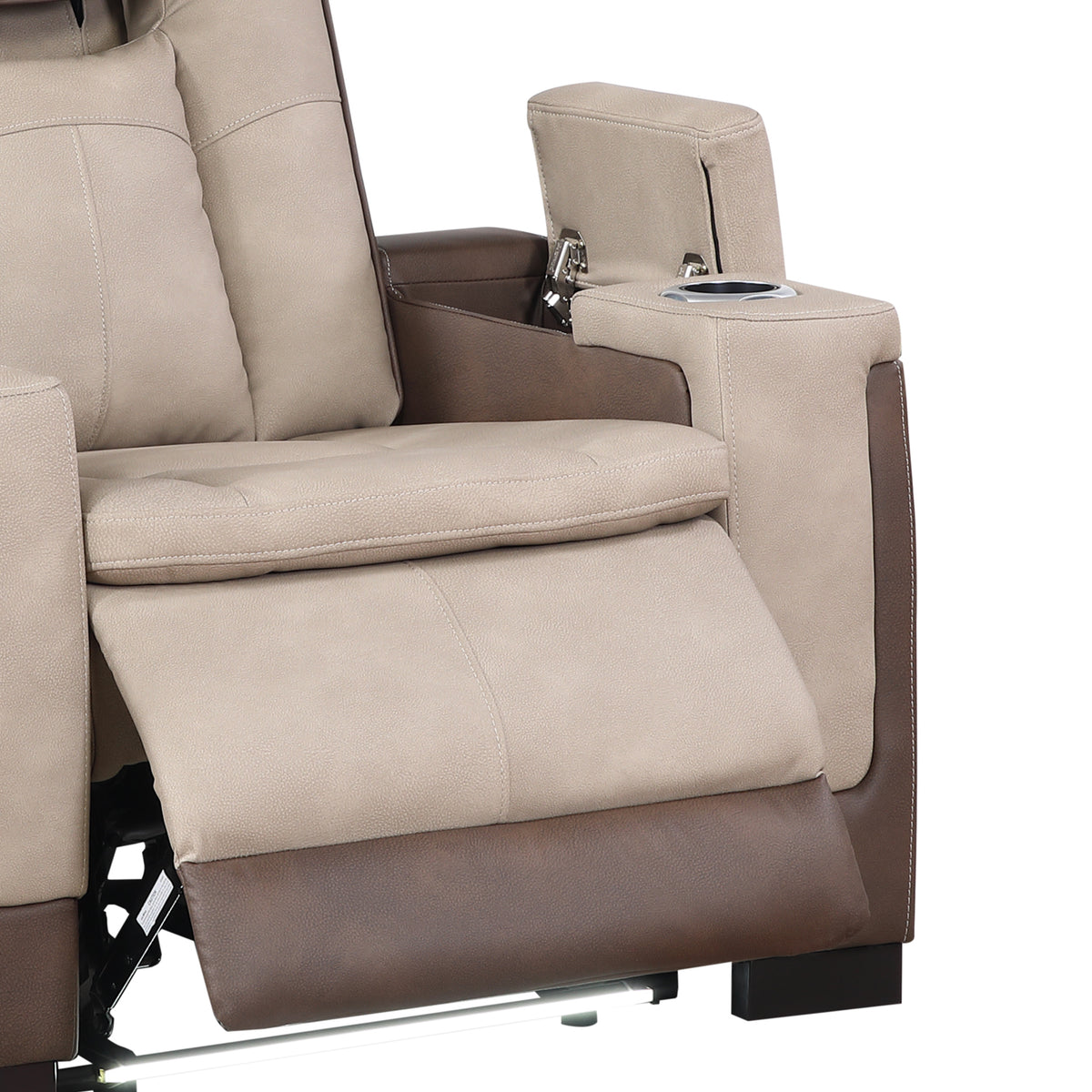 bruno brown recliner — product detail 8.