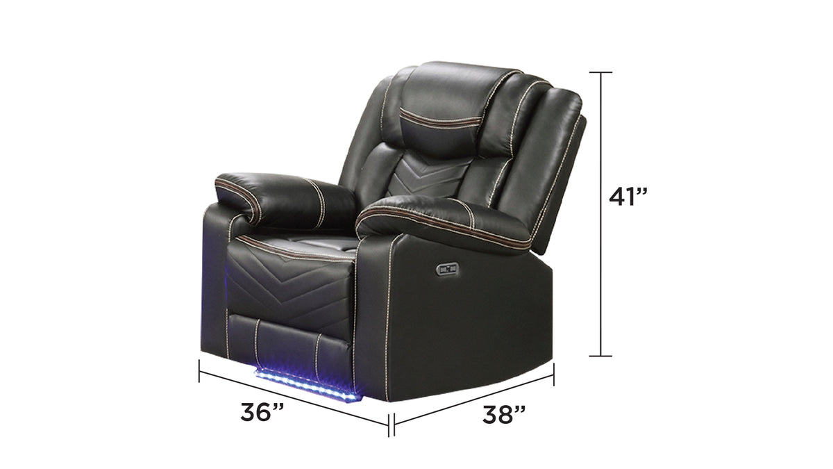 challenger gray recliner — supplier product view 2.