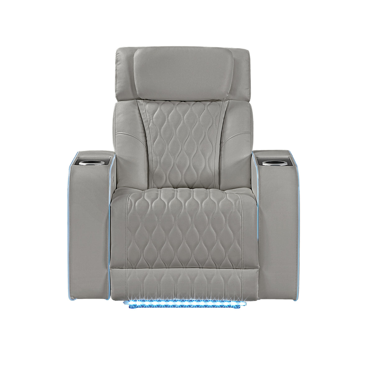 electra gray recliner — product detail 2.