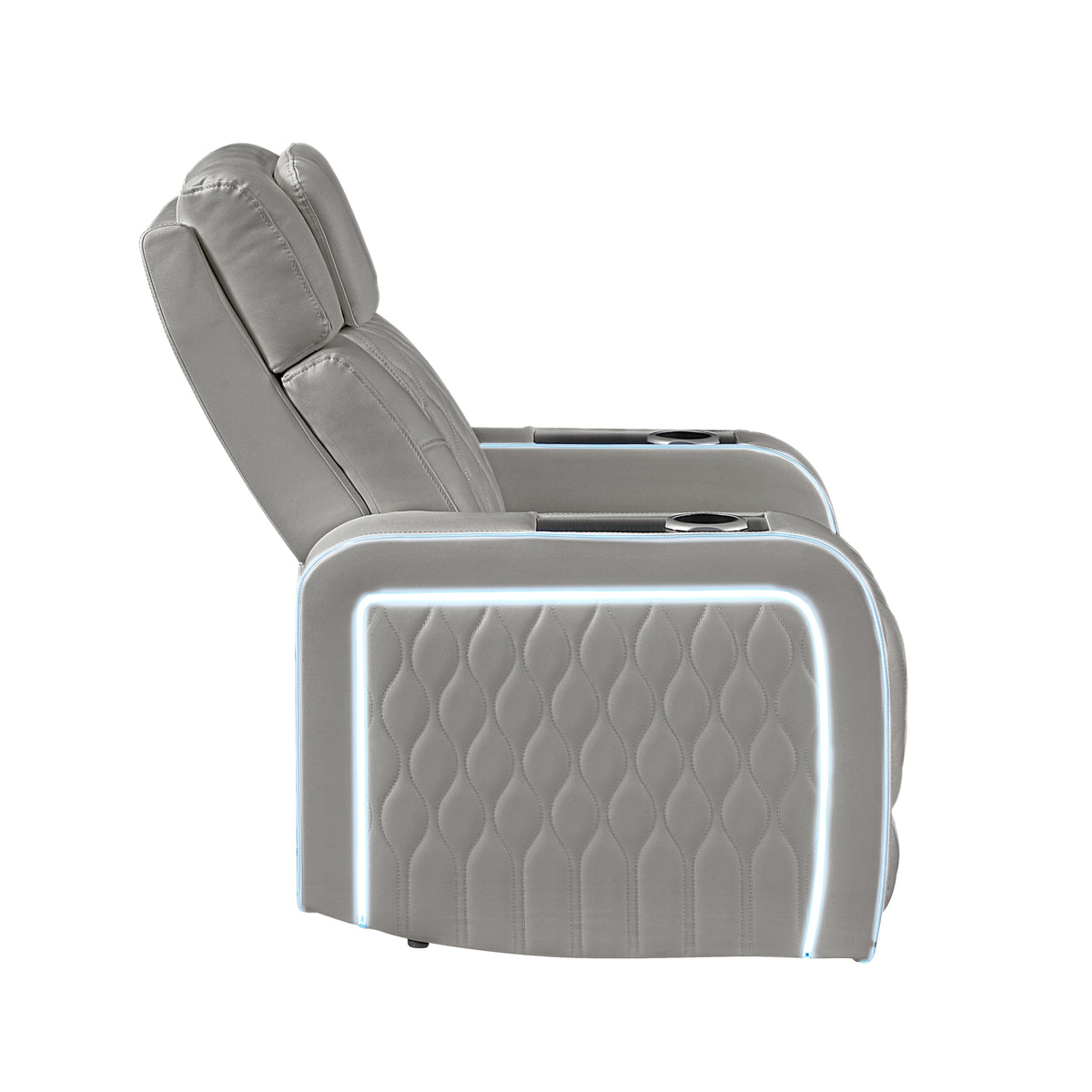 electra gray recliner — product detail 4.
