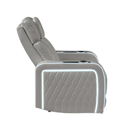 electra gray recliner — product detail 4.