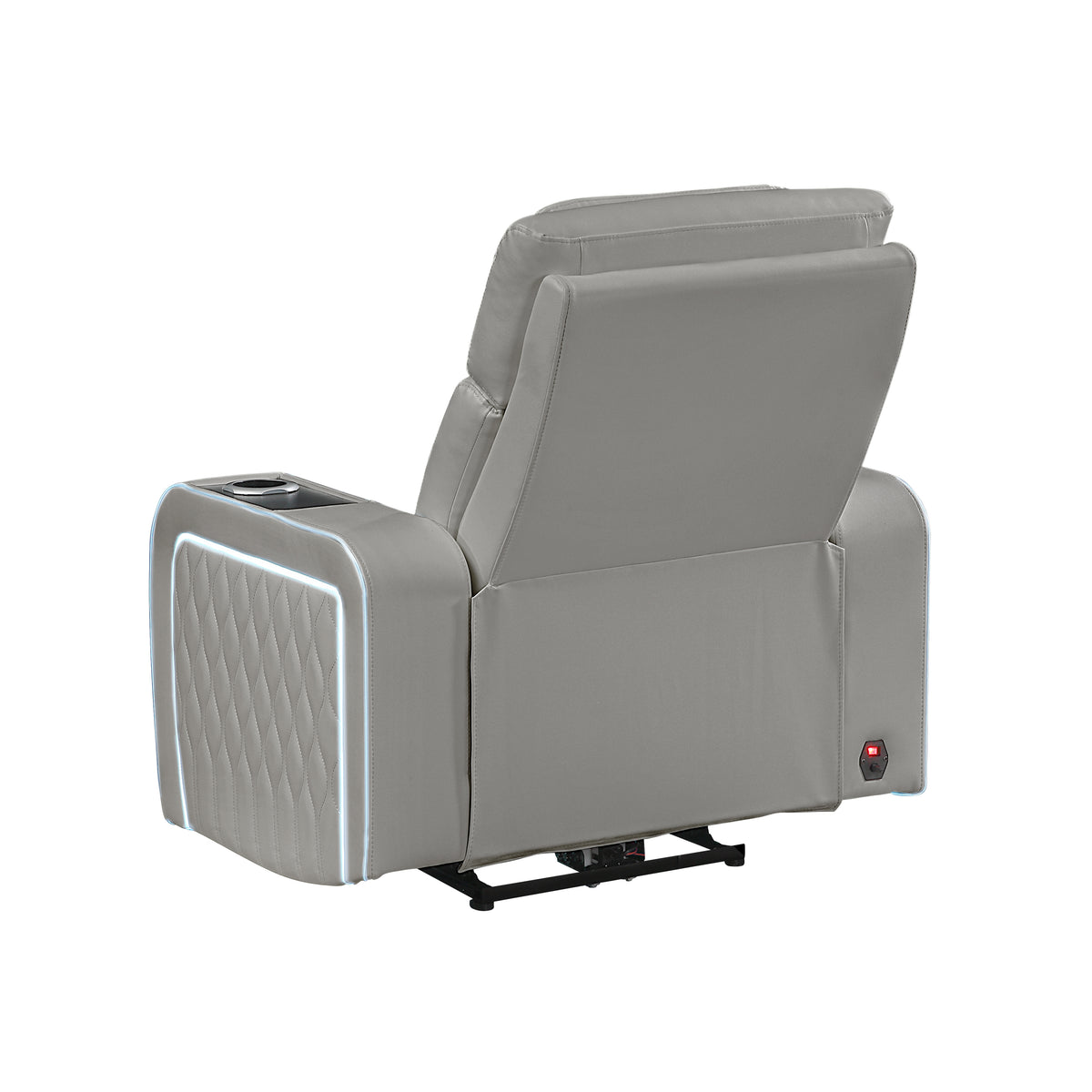 electra gray recliner — product detail 5.