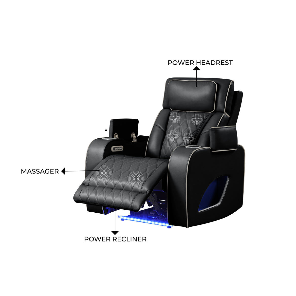 fortuner black recliner — supplier product view 8.