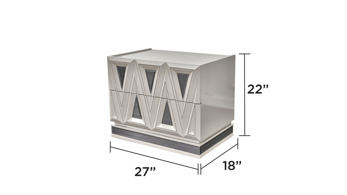lavita river sand gray bedroom set — dimension_chart. Included pieces depend on selected configuration; chest excluded from 4 Piece.