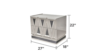 lavita river sand gray bedroom set — dimension_chart. Included pieces depend on selected configuration; chest excluded from 4 Piece.