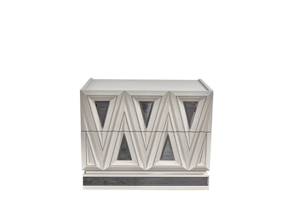 lavita river sand gray bedroom set — alternate. Included pieces depend on selected configuration; chest excluded from 4 Piece.