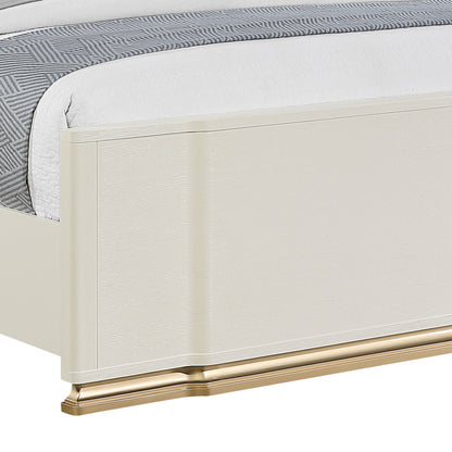 Lexington Beige Bedroom Set - footboard detail.