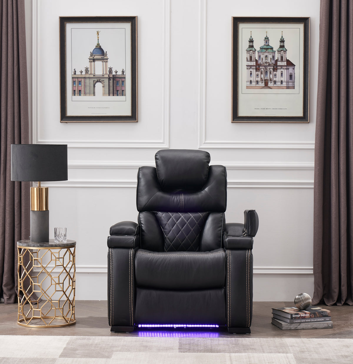 lexus black recliner — product detail 2.