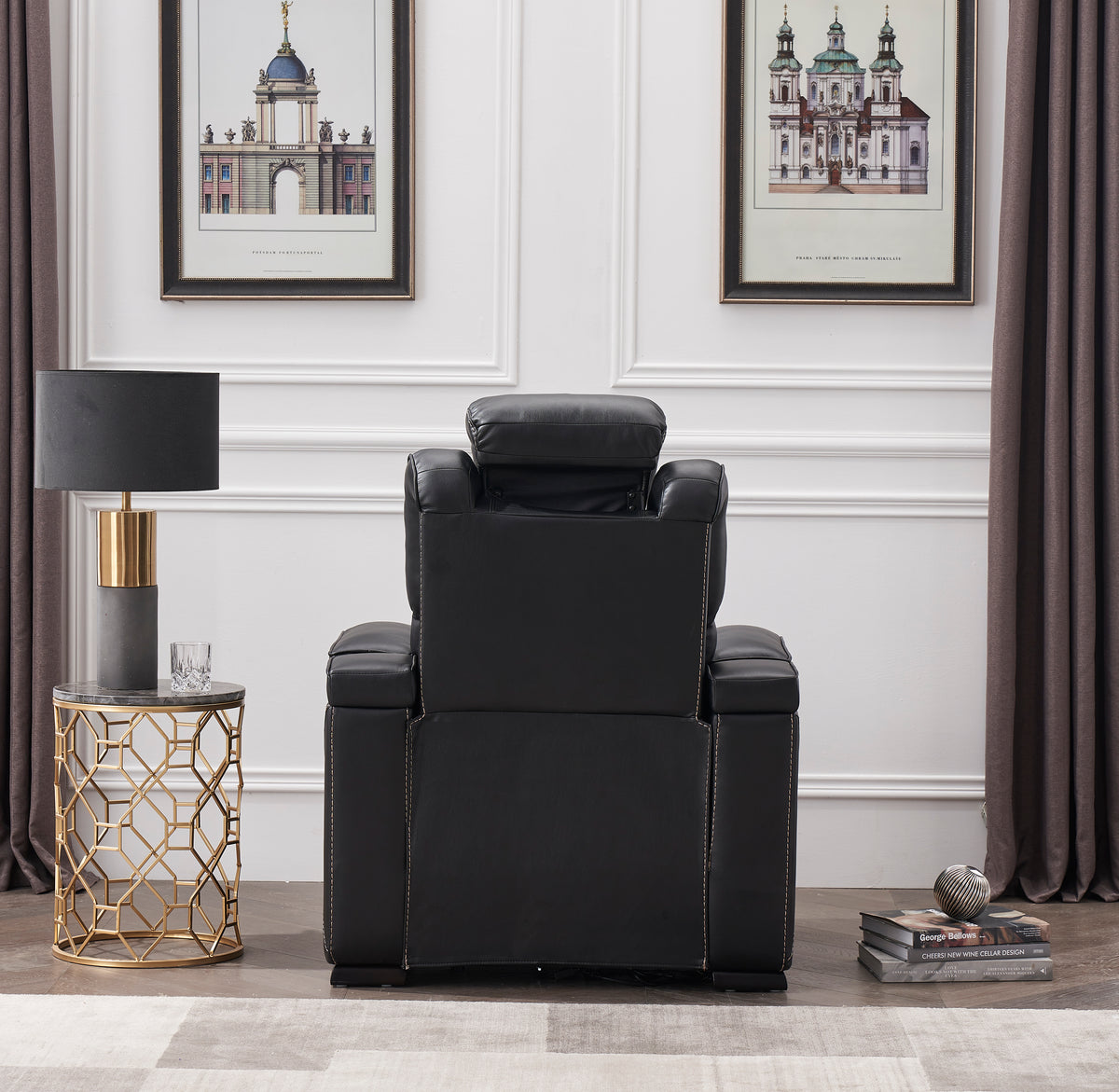 lexus black recliner — product detail 3.