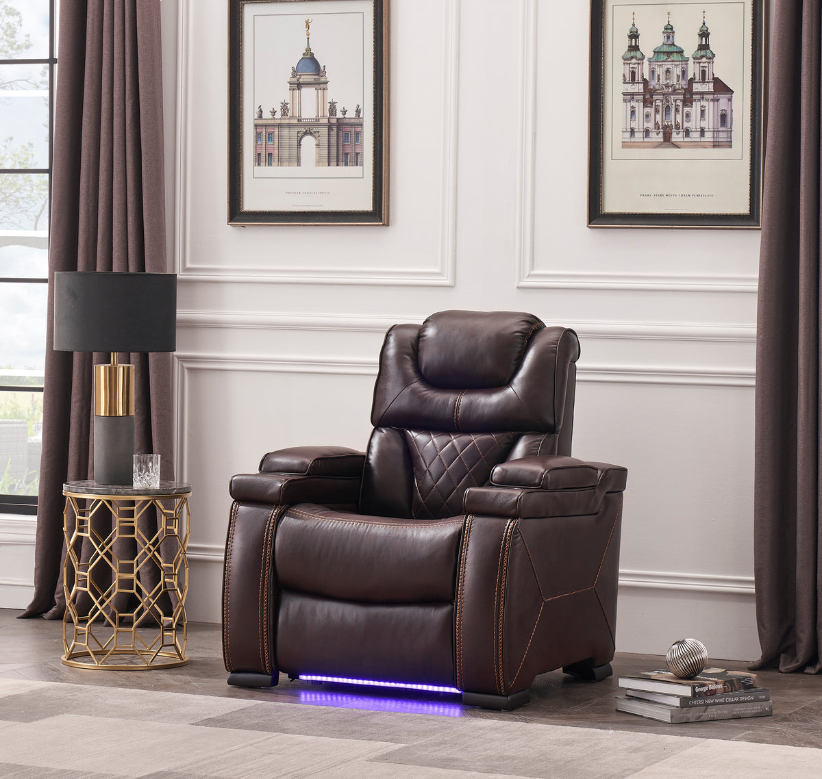 lexus brown recliner — primary view.