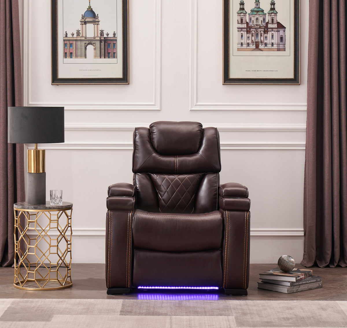 lexus brown recliner — product detail 2.