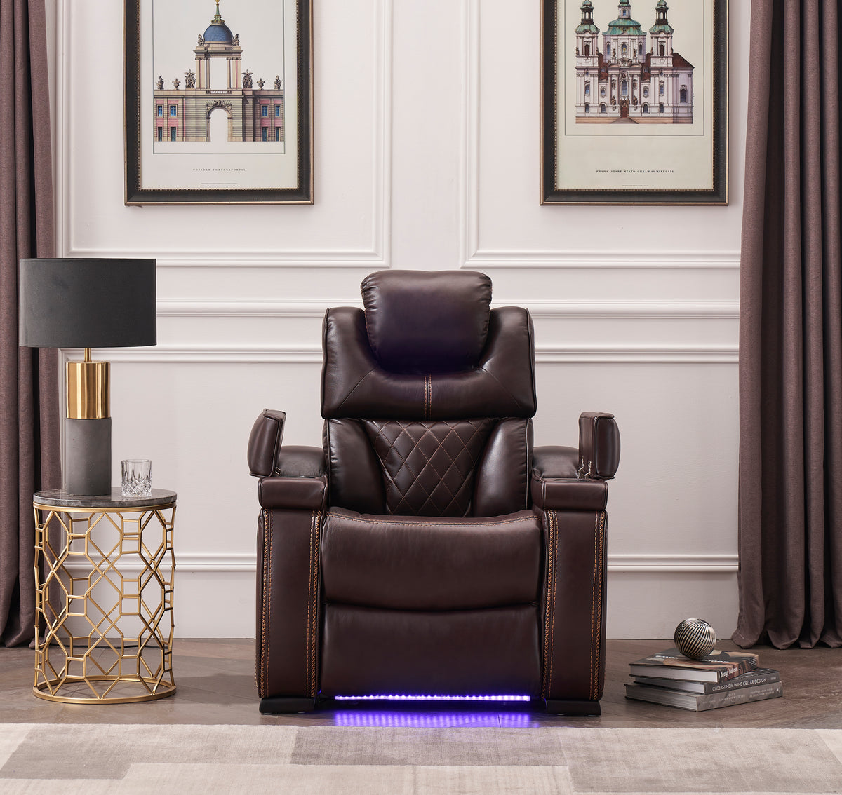 lexus brown recliner — product detail 3.