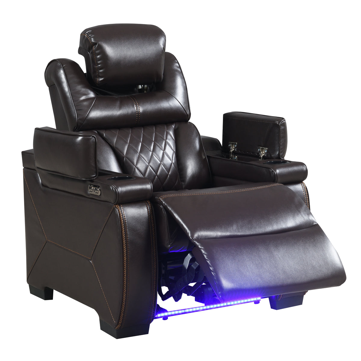 lexus brown recliner — product detail 6.