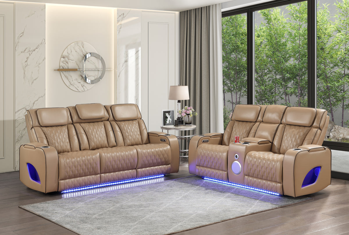 Fortuner Caramel furniture in a room setting