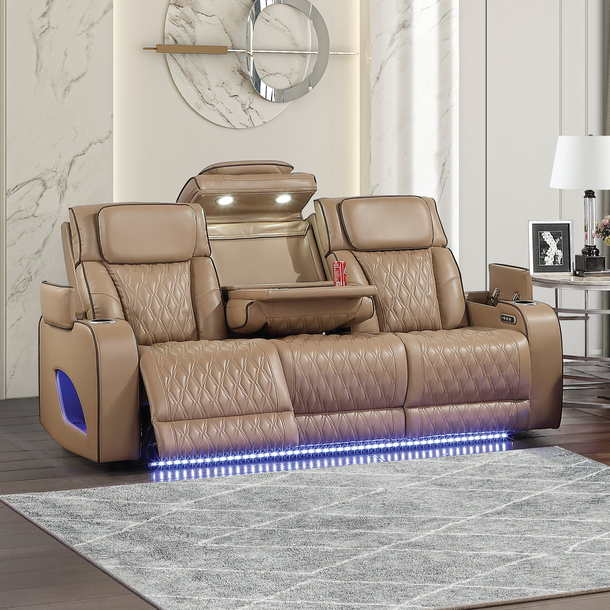 Fortuner Caramel furniture in a room setting