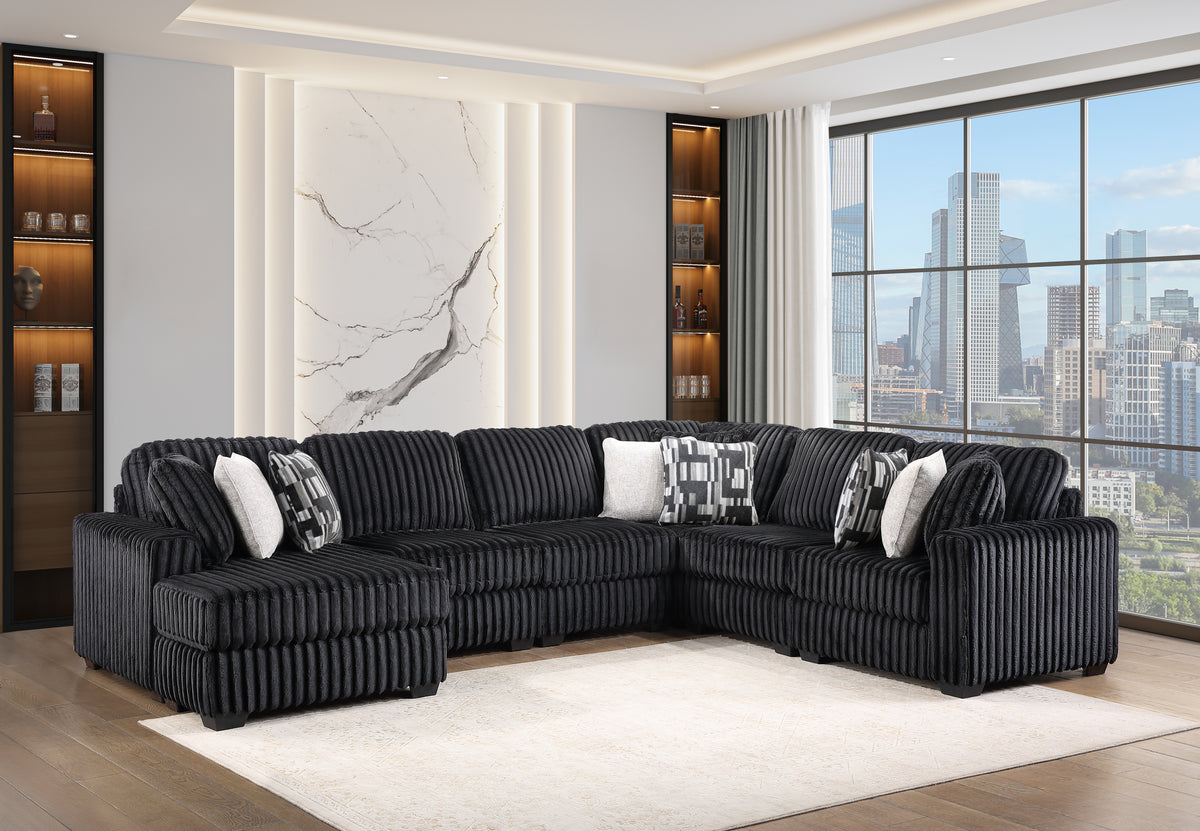 Snuggle Black furniture in a room setting