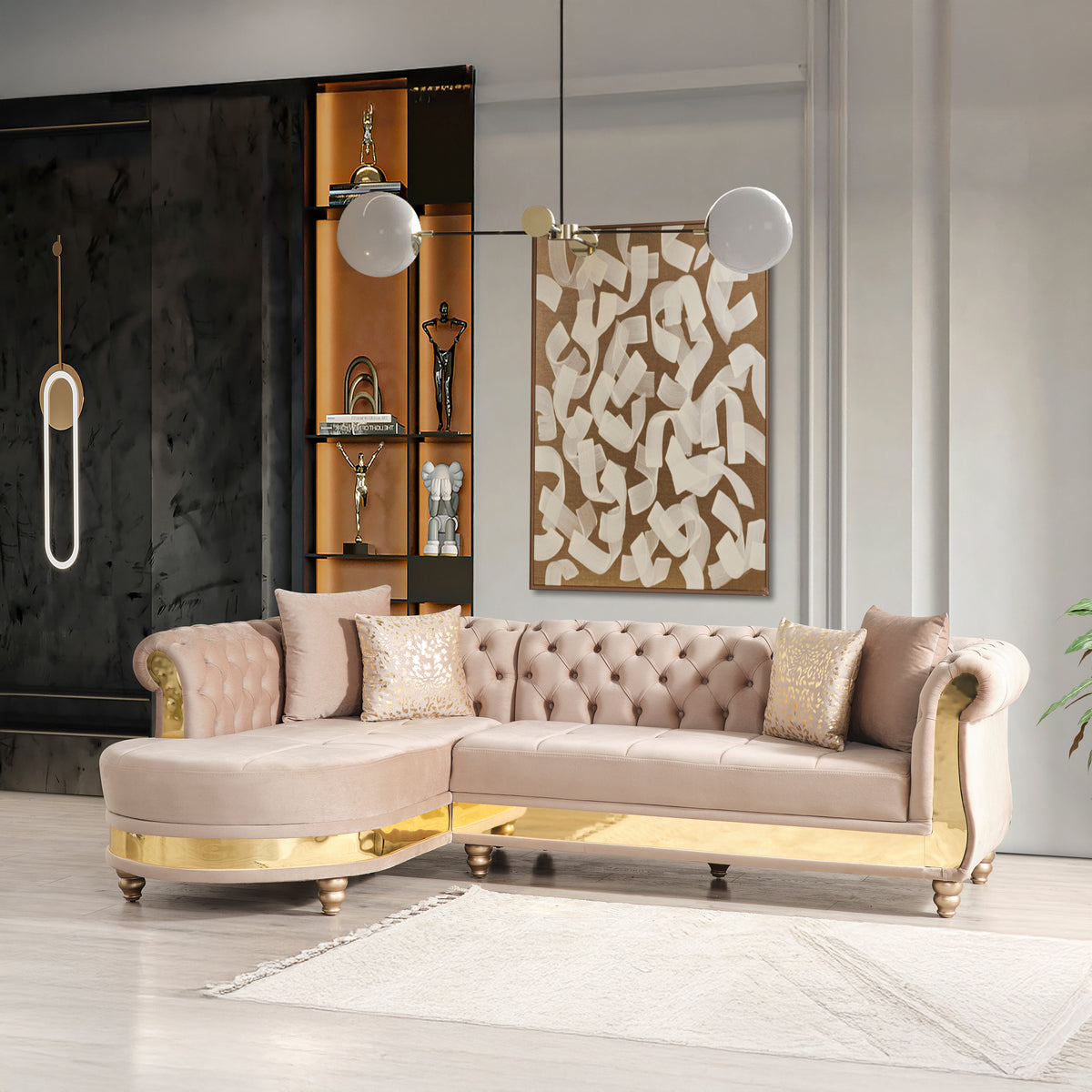 Julia Taupe furniture in a room setting