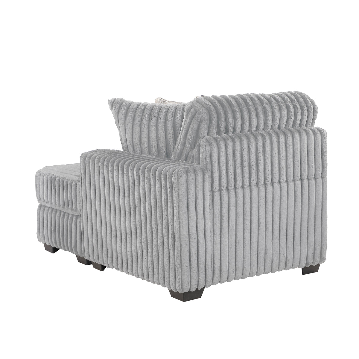Snuggle Gray Sectional. Snuggle gray sectional-seat or corner component, not whole sectional. Additional product view.