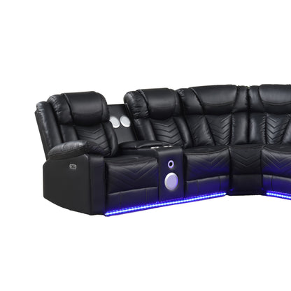 Challenger Black Sectional. Challenger black sectional upholstery, end-seat, or console detail; not a separate full-configuration hero. Additional product view.