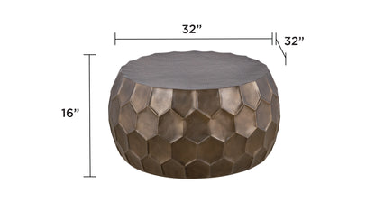 101 Gold Coffee Table - dimension