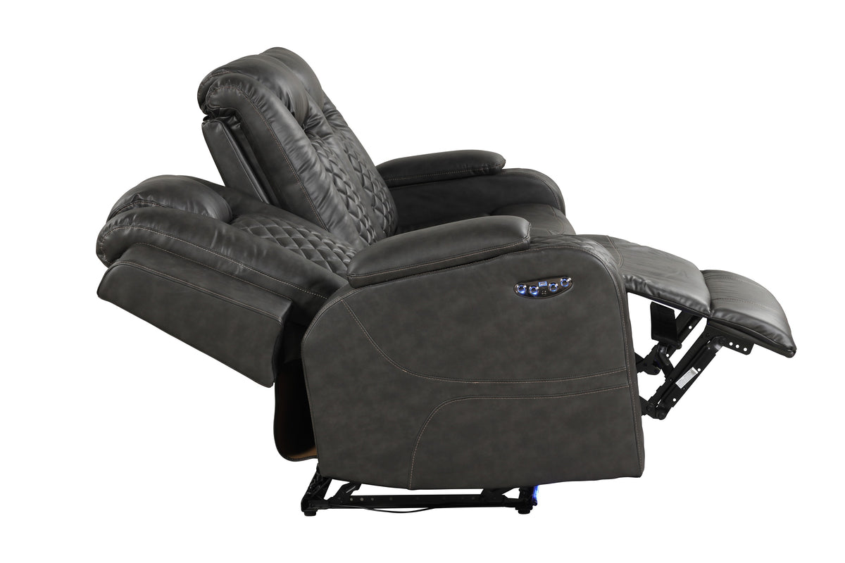 Benz gray sofa.