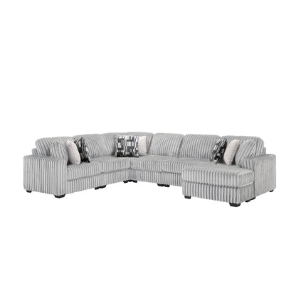Snuggle Gray Sectional. Snuggle gray complete sectional. Additional product view.