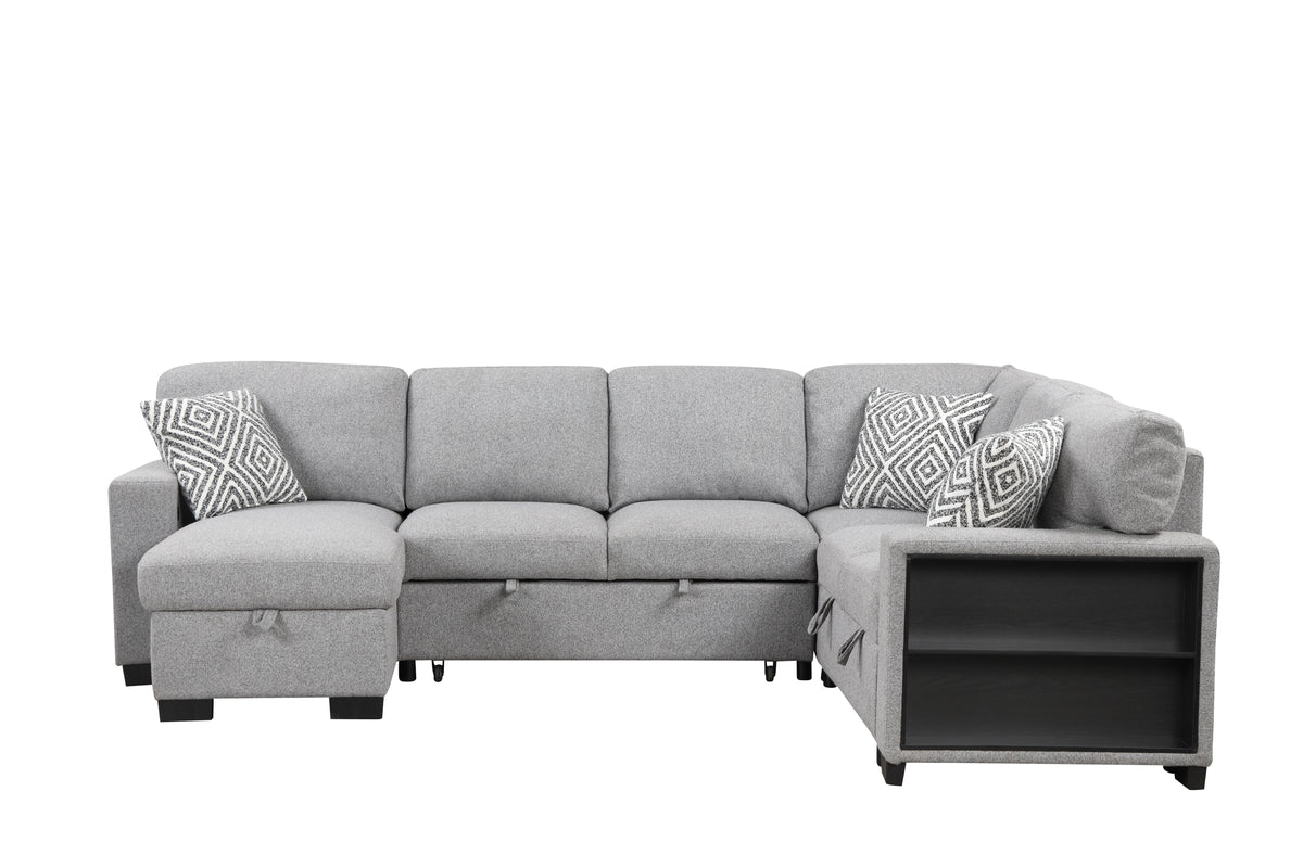 Cairo Gray Sectional. Cairo gray complete sectional. Additional product view.