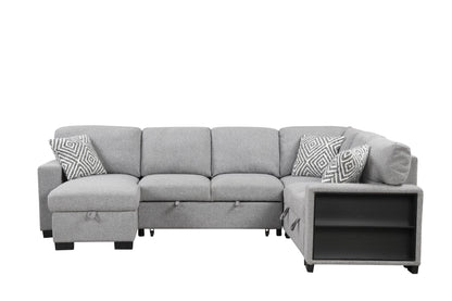 Cairo Gray Sectional. Cairo gray complete sectional. Additional product view.