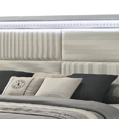 Glam White Bed - bed detail. Shared supplier photo; photographed size is not verified.