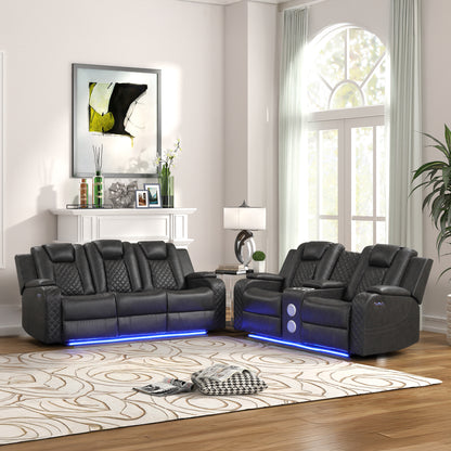Benz Gray 2-Piece Sofa and Loveseat Set. Includes one sofa and one loveseat.