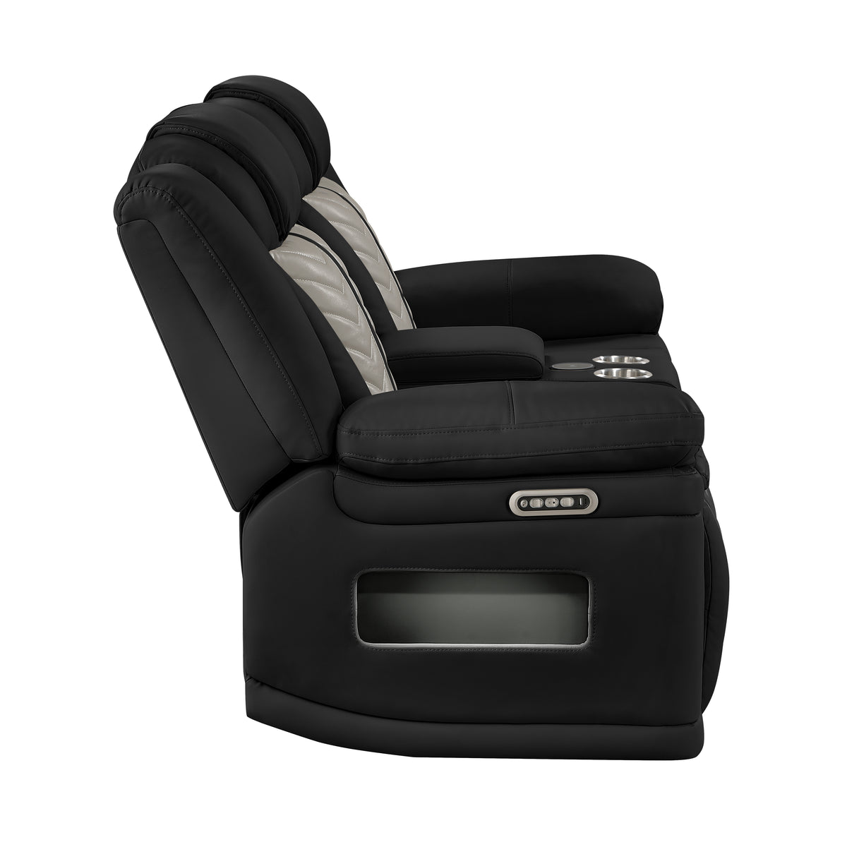 Cruiser black/gray loveseat.