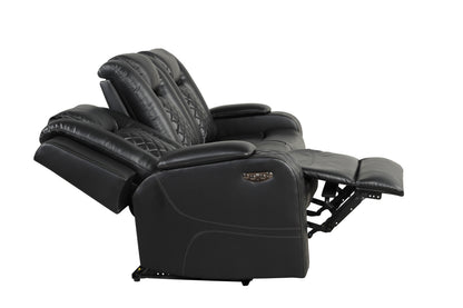 Benz black sofa.