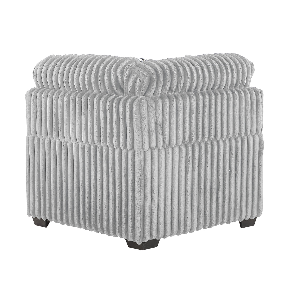 Snuggle Gray Sectional. Snuggle gray sectional-seat or corner component, not whole sectional. Additional product view.