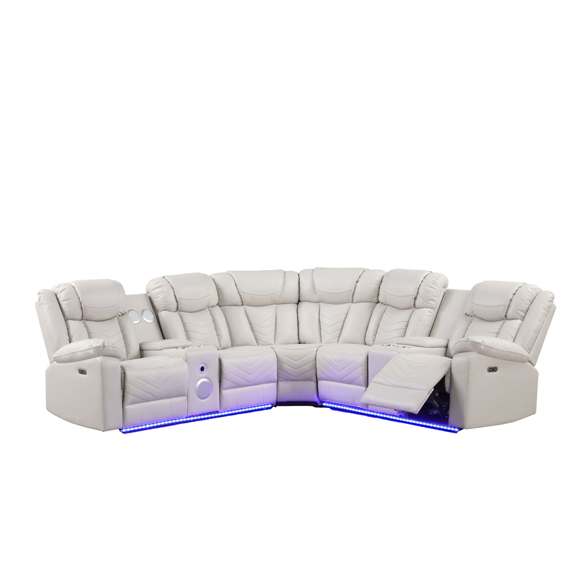 Challenger Ice Sectional. Challenger ice complete sectional. Additional product view.