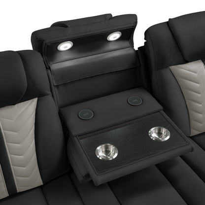 Cruiser black/gray sofa or seating controls.