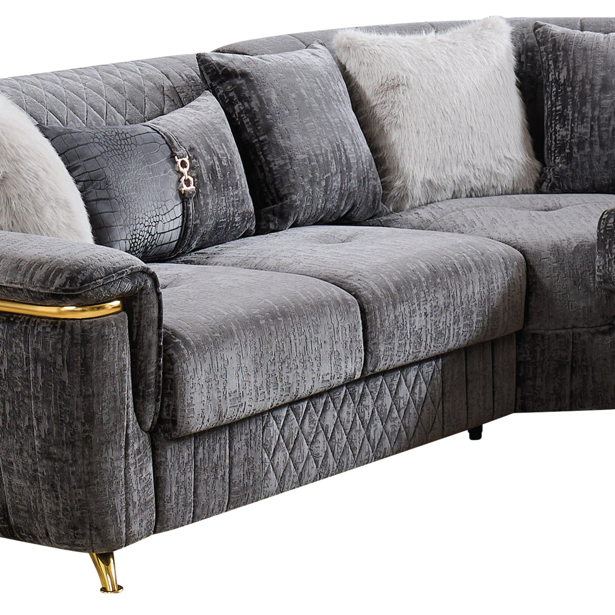 Argo Gray Sectional. Argo gray sectional. Additional product view.