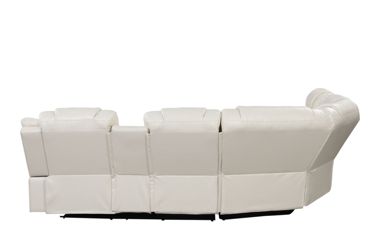 Challenger Ice Sectional. Challenger ice sectional rear. Additional product view.