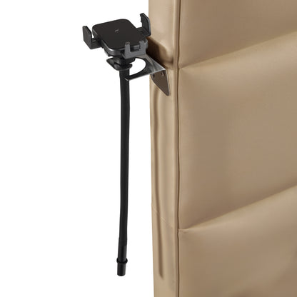 Futura Caramel Bed - bed detail. Shared supplier photo; photographed size is not verified.