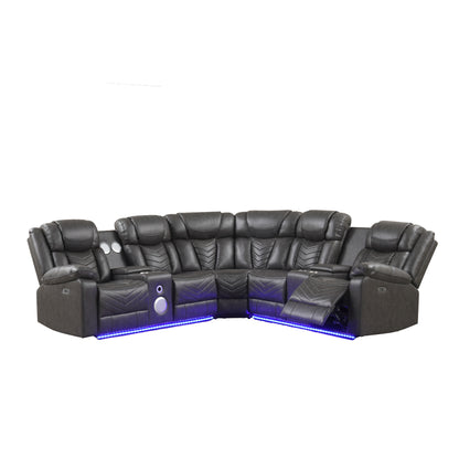 Challenger Gray Sectional. Challenger gray complete sectional. Additional product view.