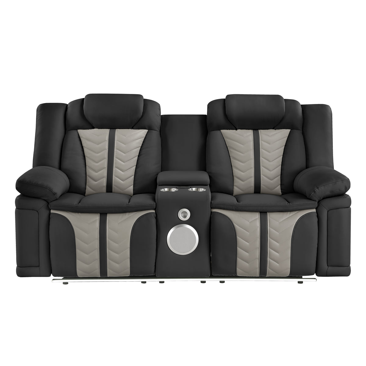 Cruiser black/gray loveseat.