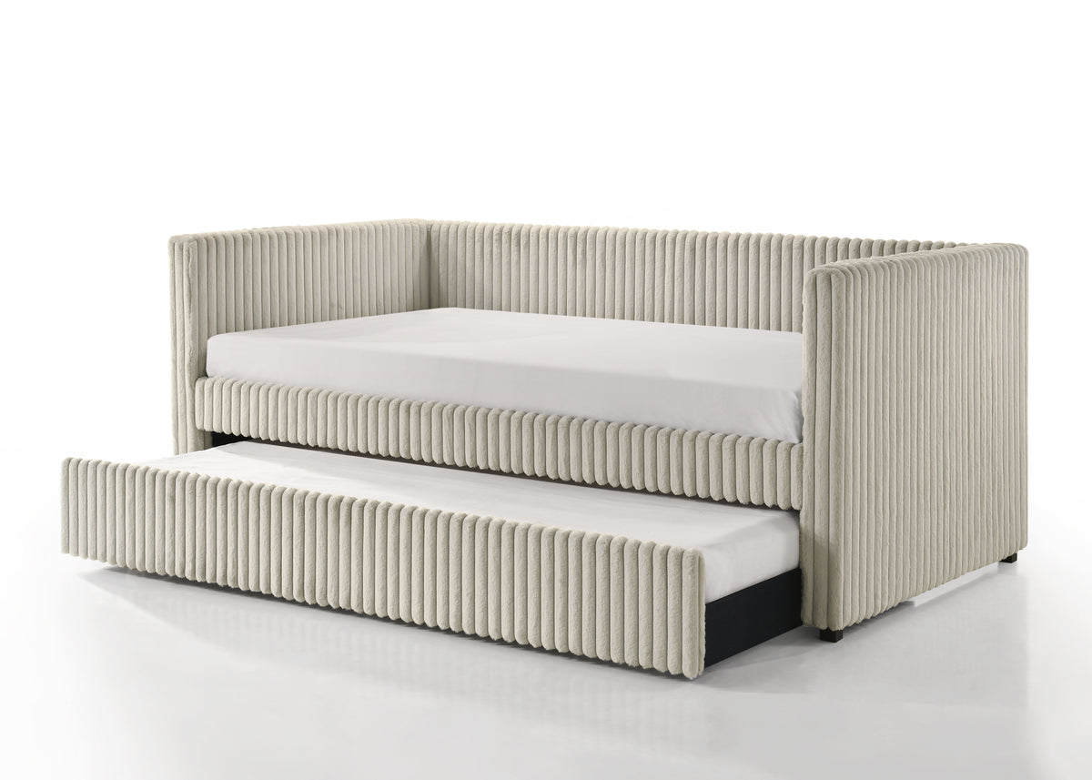 Cody Beige Daybed - bed-only view. Shared supplier photo; photographed size is not verified.